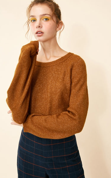 Lacy-Back Sweater